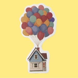 Up House Floating Balloon Sticker